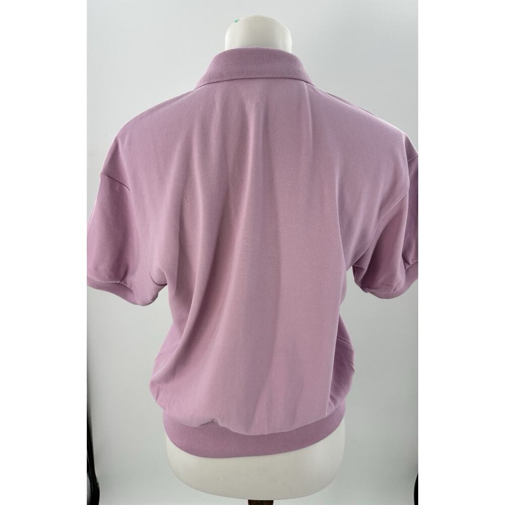 Everlane Women’s Organic Cotton Polo Shirt Pink Short Sleeve Pullover Top Sz S - Picture 5 of 9